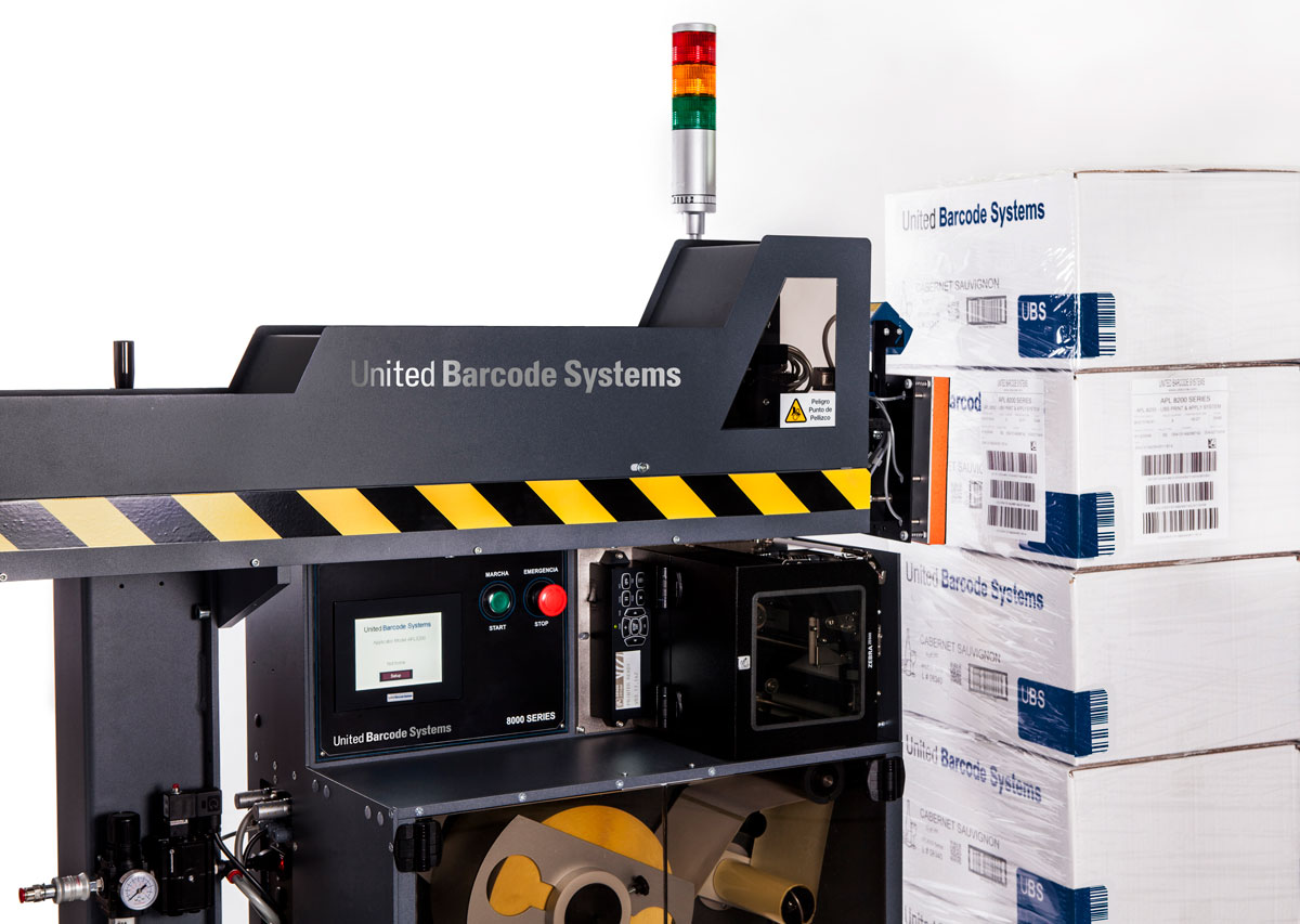 APL8000 labeling up to three sides of pallet